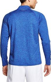 img 2 attached to 🏃 ATHLIO 3 Pack Men's 1/4 Zip Pullover: Ultimate Sun Protection, Quick Dry Running Shirt, Outdoor Athletic T-Shirt