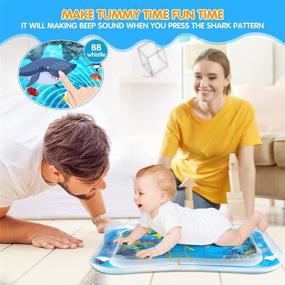 img 1 attached to 👶 VOCH GALA Inflatable Tummy Time Water Mat: Engaging Baby Toys for 3-12 Months, Perfect Milestone Gift!