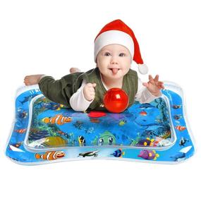 img 4 attached to 👶 VOCH GALA Inflatable Tummy Time Water Mat: Engaging Baby Toys for 3-12 Months, Perfect Milestone Gift!