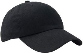 img 3 attached to 🧢 Classic Low Profile Adjustable Strapback Dad Hats for Men and Women - 100% Cotton Baseball Caps