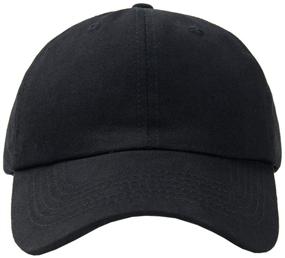 img 4 attached to 🧢 Classic Low Profile Adjustable Strapback Dad Hats for Men and Women - 100% Cotton Baseball Caps
