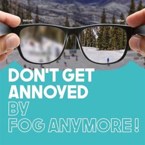 img 3 attached to 👓 MUVEIT FOG-OFF: Reusable Anti Fog Wipes for Glasses - Long Lasting, Money Saving Solution