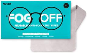 img 4 attached to 👓 MUVEIT FOG-OFF: Reusable Anti Fog Wipes for Glasses - Long Lasting, Money Saving Solution