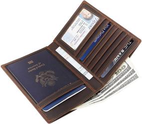 img 2 attached to Polare Luxury Blocking Leather Passport Men's Accessories