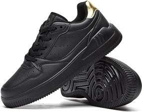 img 3 attached to Autper Fashion Sneakers Walking BlackRed Men's Shoes