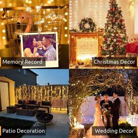 img 1 attached to 🔦 100LED Photo Clips String Lights: Perfect Fairy Lights for Bedroom, Wall Décor, Christmas Tree, and Wedding Party Decoration"