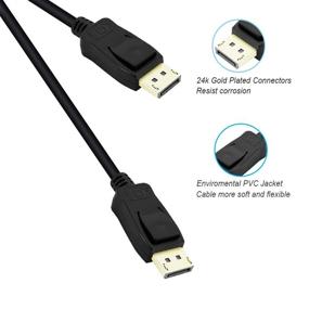 img 1 attached to DisplayPort Benfei Display Gold Plated Compatible Industrial Electrical