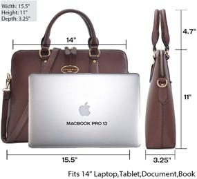 img 1 attached to 👜 Dasein Handbags Satchel Shoulder Briefcase: Stylish Women's Handbags & Wallets