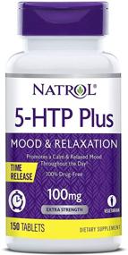 img 3 attached to 😴 Natrol 5-HTP Plus Time Release Tablets: Boost Mood, Enhance Sleep, and Induce Relaxation - 100mg, 150 Count - Drug-Free