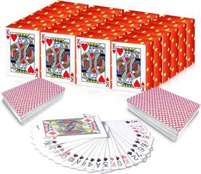 img 4 attached to Gamie Mini Playing Cards - 20 Deck Pack - Poker Cards - 1.5 Inch Miniature Card 🃏 Set - Small Casino Game Cards for Kids, Adults - Fun Novelty Gift, Party Favor for Boys & Girls