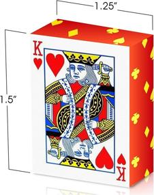 img 3 attached to Gamie Mini Playing Cards - 20 Deck Pack - Poker Cards - 1.5 Inch Miniature Card 🃏 Set - Small Casino Game Cards for Kids, Adults - Fun Novelty Gift, Party Favor for Boys & Girls