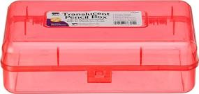 img 3 attached to Charles Leonard Plastic Pencil Boxes, Snap-Close, Assorted Colors (24-Pack) – 2.5 x 5.25 x 8.25 Inches