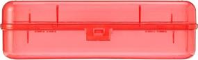 img 1 attached to Charles Leonard Plastic Pencil Boxes, Snap-Close, Assorted Colors (24-Pack) – 2.5 x 5.25 x 8.25 Inches