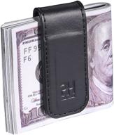 magnetic genuine leather business holder: essential men's accessories for wallets, card cases, and money organizers logo