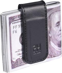 img 4 attached to Magnetic Genuine Leather Business Holder: Essential Men's Accessories for Wallets, Card Cases, and Money Organizers