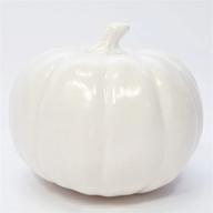 🎃 6 inch white plastic fake pumpkins - perfect artificial foam pumpkins for decorating логотип