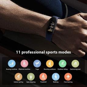 img 1 attached to 🏋️ Xiaomi Mi Band 5 Fitness Tracker: Upgraded with 1.1" Color AMOLED Display & Black Sport Band