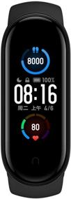 img 4 attached to 🏋️ Xiaomi Mi Band 5 Fitness Tracker: Upgraded with 1.1" Color AMOLED Display & Black Sport Band