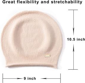 img 1 attached to 🎩 Comfy and Stylish Jaxmonoy Cashmere Slouchy Knit Beanie Hat: Winter Wool Knitted Skull Cap for Women