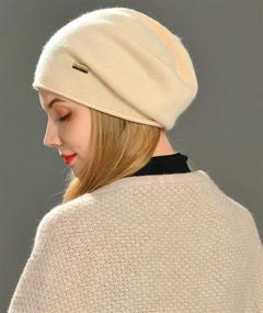 img 2 attached to 🎩 Comfy and Stylish Jaxmonoy Cashmere Slouchy Knit Beanie Hat: Winter Wool Knitted Skull Cap for Women