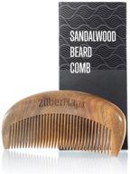 🪡 zilberhaar sandalwood beard comb – an essential handmade beard care accessory for men – 100% authentic sandalwood logo