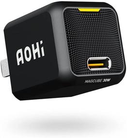 img 4 attached to 🔌 Зарядное устройство AOHI Magcube USB C - 30W PD мини-быстрое зарядное устройство GaN + настенный адаптер для MacBook / iPhone 13 / 12 Mini Pro Max / iPad Pro / Samsung Galaxy S21+ / Note 10+