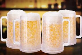 img 1 attached to 🍺 Frosted Gel Freezer Beer Mugs