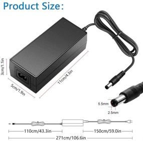 img 3 attached to 🔌 SHNITPWR 12V 5A Power Supply Adapter: Perfect for 5050 3528 LED Strip Lights, 3D Printers, CCTV Security Systems, and LCD Monitors