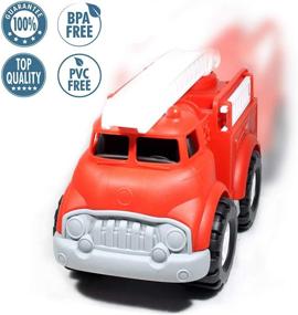img 1 attached to Exploring Adventures with Plastic Toddlers Fireman Vehicle Imaginative Playset