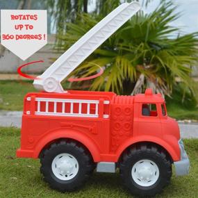 img 3 attached to Exploring Adventures with Plastic Toddlers Fireman Vehicle Imaginative Playset