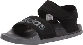 img 4 attached to Adidas Youth Adilette Metallic Sandal Unisex Shoes for Boys