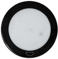 🏠 dream lighting 12v led rv interior light: black shell ceiling downlight - warm white, switch-operated fixture logo