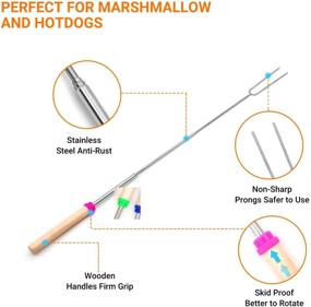 img 1 attached to Extendable Marshmallow Stainless Telescopic Accessories