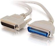 c2g 02300 parallel printer cable (6ft) - db25 male to centronics 36 male, beige логотип