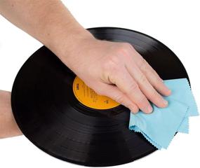 img 3 attached to Record Cleaning Anti-Static Cloth: 5-Pack Microfiber Towel - Lint Free Vinyl Cleaner for Your LP Collection by Record-Happy Очищающая антистатическая ткань для пластинок: набор из 5 микрофибровых полотенец - безворсовый очиститель виниловых пластинок для вашей коллекции LP от Record-Happy.