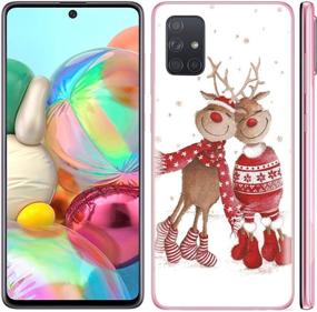 img 2 attached to Eouine Transparent Clear Phone Case for Xiaomi Redmi Note 9 Pro / 9S with Pattern, Ultra Slim Shockproof Soft Gel TPU Silicone Cover Bumper Skin featuring 2 Deer