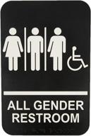 handicap accessible gender restroom braille logo