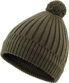 img 4 attached to 🧢 Cozy and Stylish: Home Prefer Toddler Boys Kids Knit Winter Hat with Warm Fleece Lining