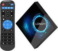 📺 longyi android tv box 10.0: 4gb ram, 32gb rom, dual wifi, 4k/6k/3d, 2021 edition logo