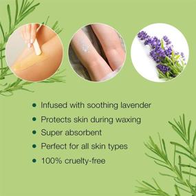 img 1 attached to 🌿 Lavender Powder Pre Waxing Treatment for Hair Removal - Clean + Easy Absorb, 3.5 oz. Moisture Absorbent