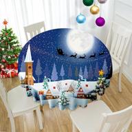 enhance your holiday décor with vva christmas round table cloth логотип