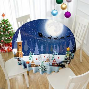 img 2 attached to Enhance Your Holiday Décor with VVA Christmas Round Table Cloth