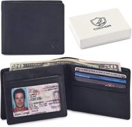 cochoa bifold wallet with blocking window logo