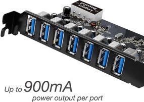 img 2 attached to 💻 Плата SIIG серии Legacy and Beyond PCIe to USB 3.0 на 7 портов PCI Express для внешнего хоста PCIe с поддержкой UASP.