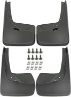 a-premium splash guards mud flaps for chrysler town & country 2011-2017 and dodge grand caravan 2011-2019 van - front & rear 4-pc set, no running boards compatible logo