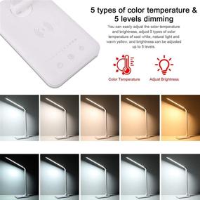 img 1 attached to Wireless Charging Brightness Lighting Eye Caring Lighting & Ceiling Fans