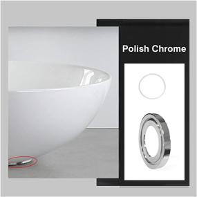 img 2 attached to 💪 Polished Chrome Solid Brass Bathroom Vessel Sink Mounting Ring and Base: Sturdy Gasket for Glass Sink