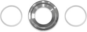 img 1 attached to 💪 Polished Chrome Solid Brass Bathroom Vessel Sink Mounting Ring and Base: Sturdy Gasket for Glass Sink