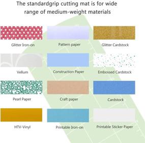 img 1 attached to Набор ковриков LoveDIY Cricut - 3 коврика (StandardGrip, LightGrip, StrongGrip) для Cricut Maker 3/Maker/Explore 3/Air 2/Air/One - 12x12 дюймов клейких ковриков для квилтинга, несколько клейких ковриков для Cricut (Разновидность)