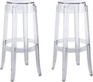 modway casper bar stool clear logo